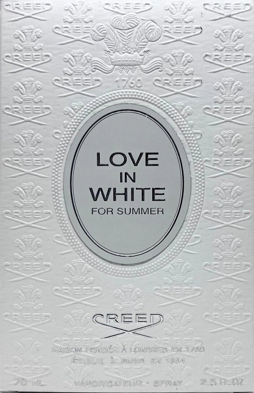 Creed Love In White for Summer Eau de Parfum Spray for Women 2.5 oz / 75ml New