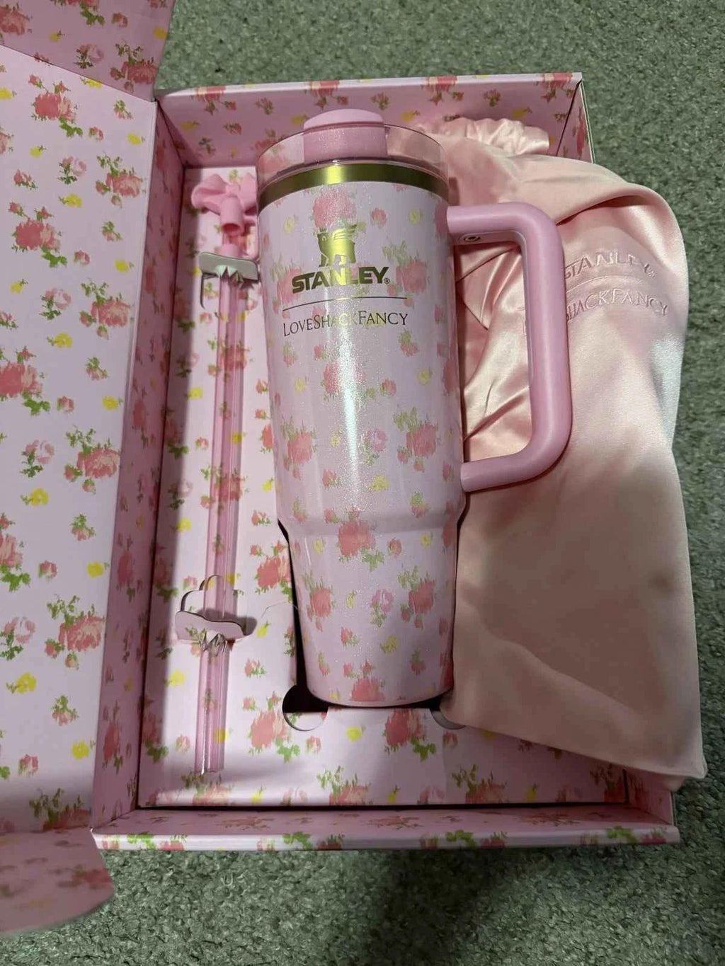 Stanley x Love Shack Fancy Ibiza Sunset 30oz Pink Quencher H2.0 Flowstate New