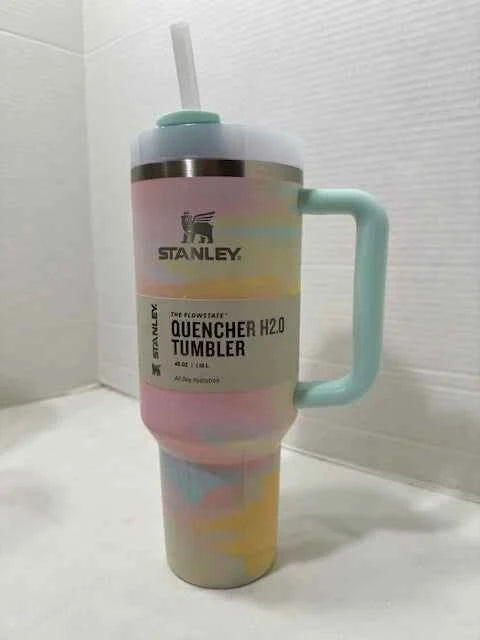 Stanley Quencher H2.0 FlowState Tumbler 40 oz – Pastel Pop Insulated Stainless Steel Travel Cup with Handle & Straw