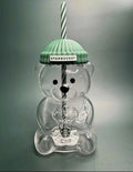 Starbucks 2025 Bearista BEAR Glass Jar Cold Cup Tumbler w/Straw Holiday Xmas