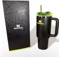 Stanley Spider Web Glow Tumbler 40oz with Handle & Straw | Halloween Edition Insulated Travel Mug