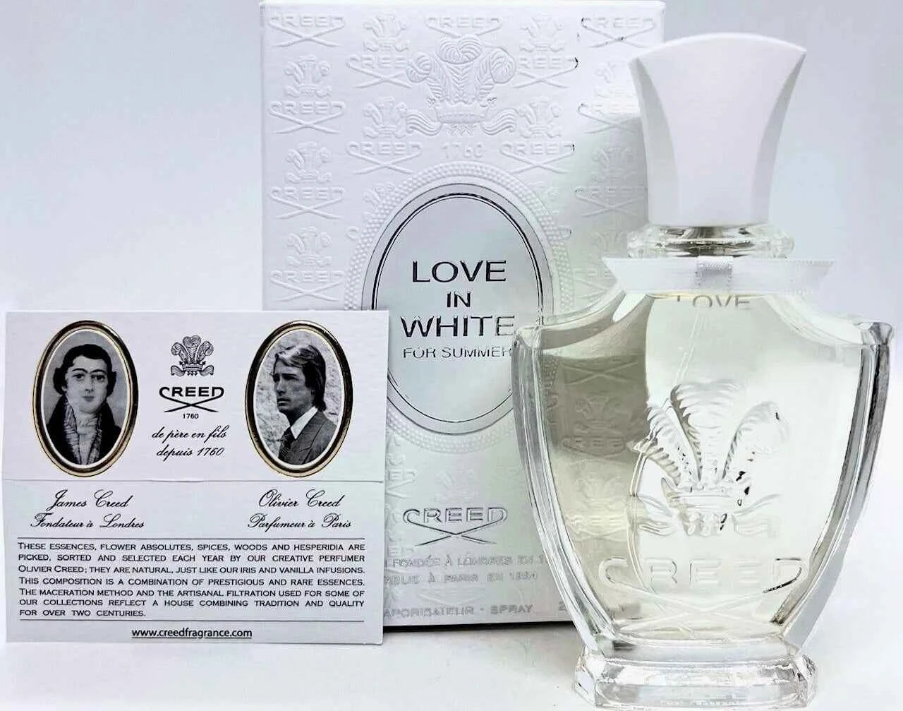 Creed Love In White for Summer Eau de Parfum Spray for Women 2.5 oz / 75ml New
