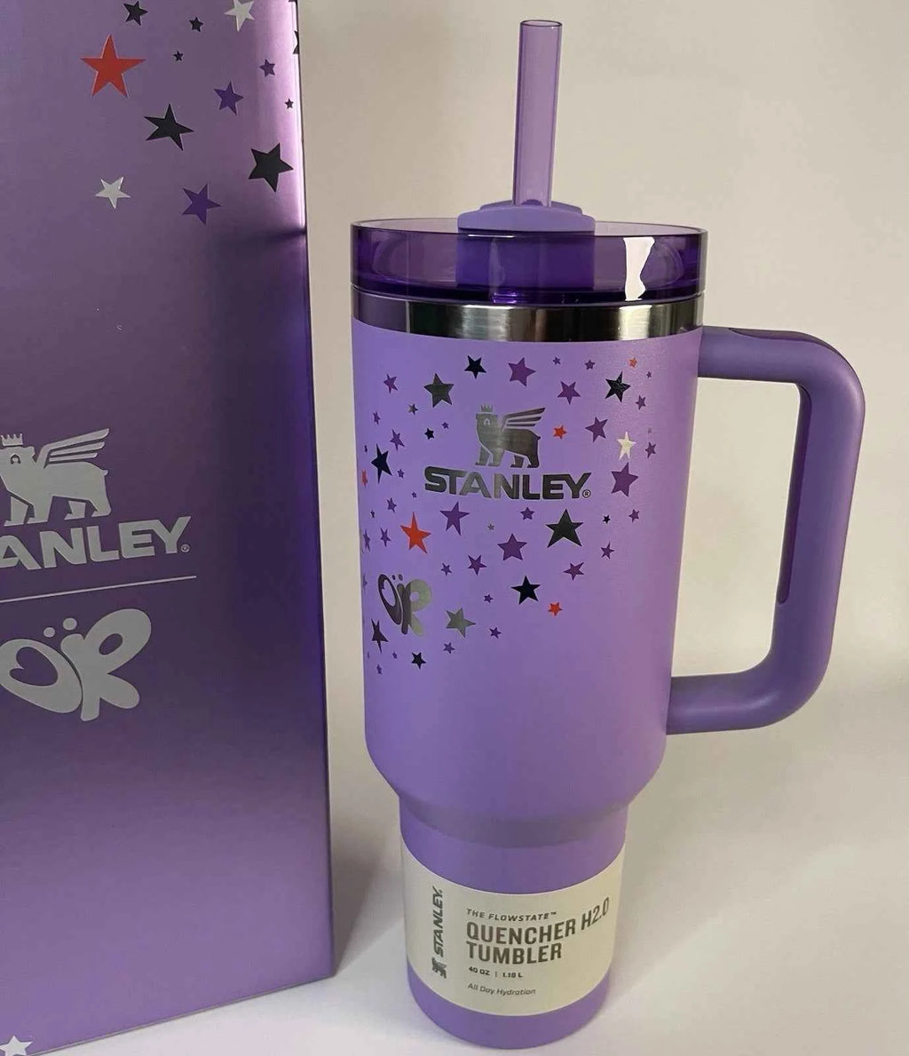 Stanley x Olivia Rodrigo Quencher H2.0 FlowState Tumbler 40 OZ Purple NEW NIB