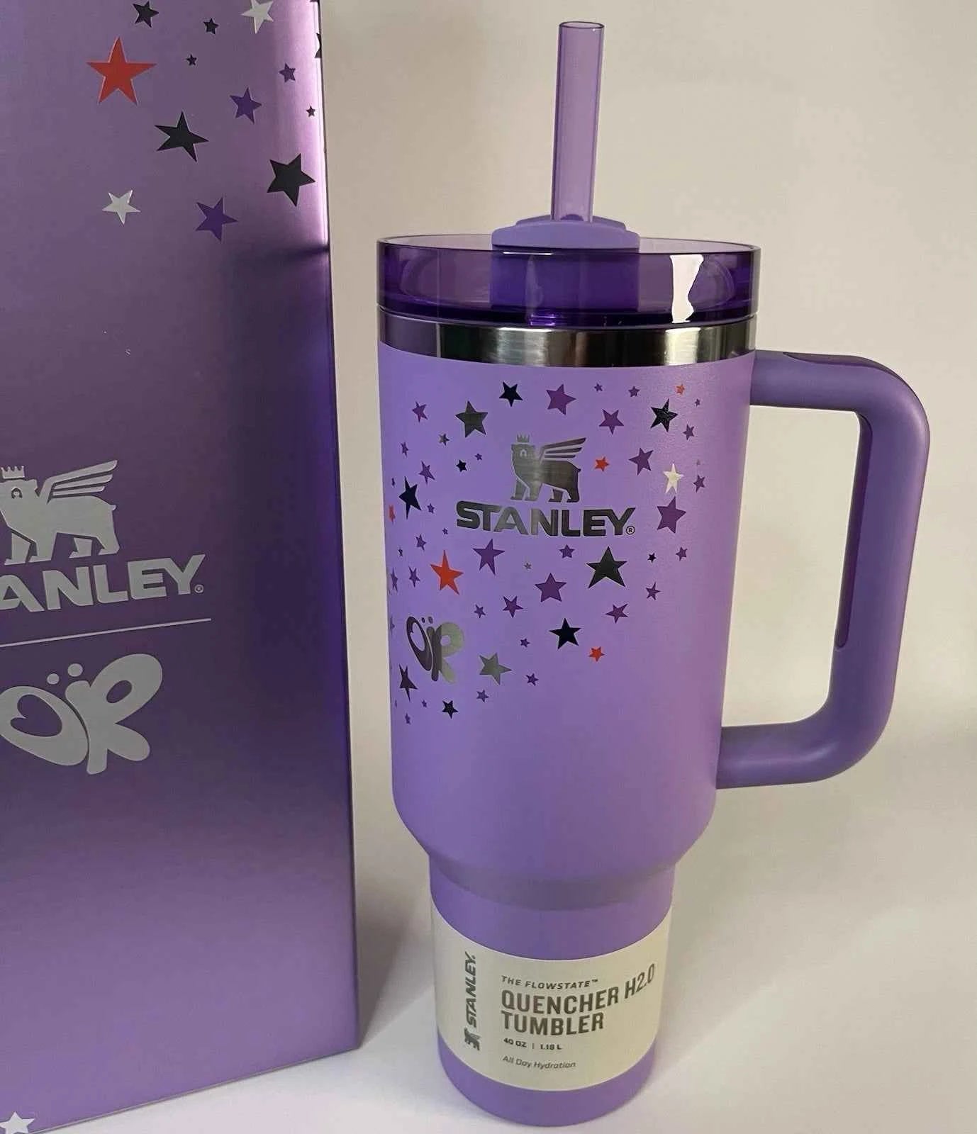 Stanley x Olivia Rodrigo Quencher H2.0 FlowState Tumbler 40 OZ Purple NEW NIB